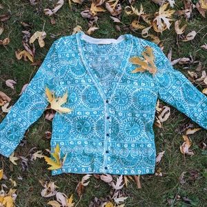 Green wool Tory Burch cardigan